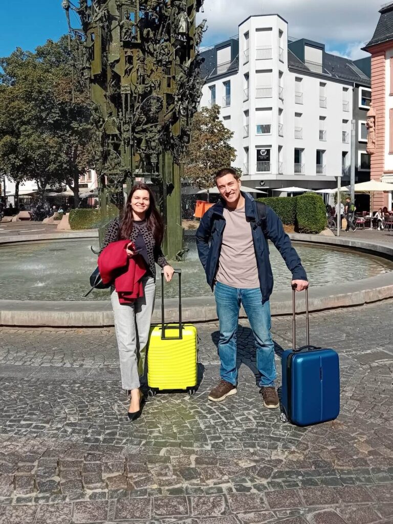 Antons Babuškins un Elīna Sedleniece apmācībās Vācijā